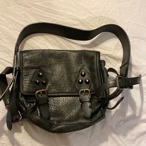 Zadig and Voltaire studded crossbody.  Black, leather.